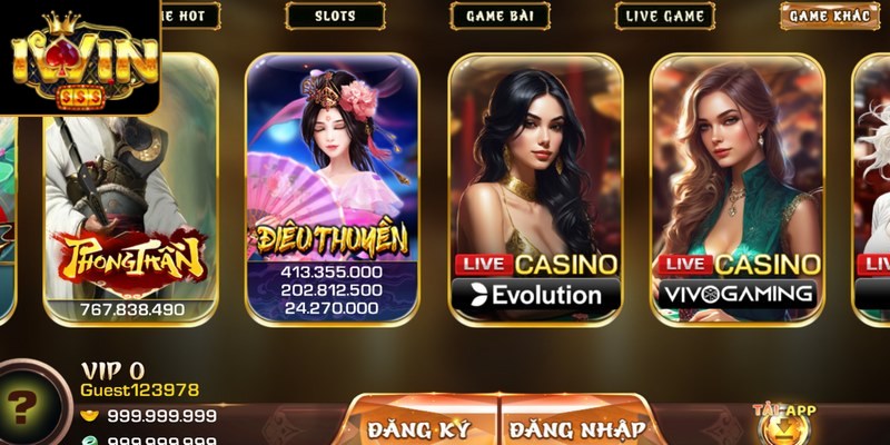 IWIN | Sòng Bạc Thượng Lưu, Link Đăng Ký IWIN CLUB T11/2025 6 Hệ thống cung cấp các trò chơi với hình thức chơi thử miễn phí